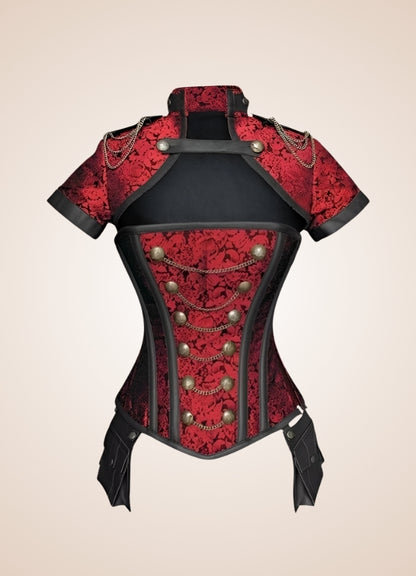 Asian Military Steampunk Corset UK