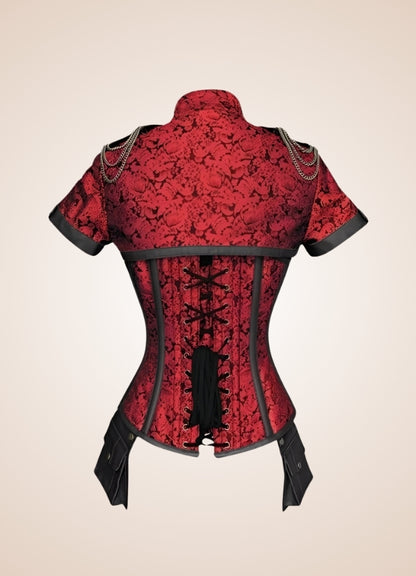 Asian Military Steampunk Corset UK
