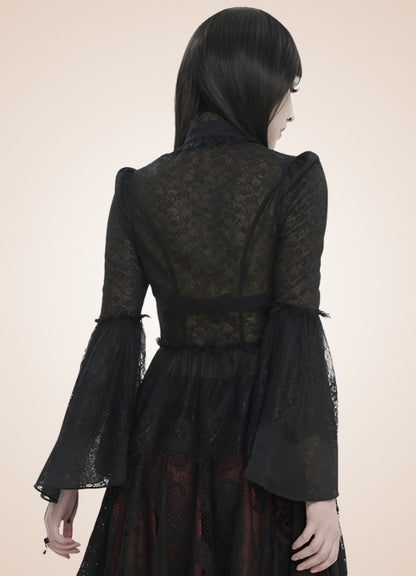 Black Gothic Long Sleeve Shirt UK