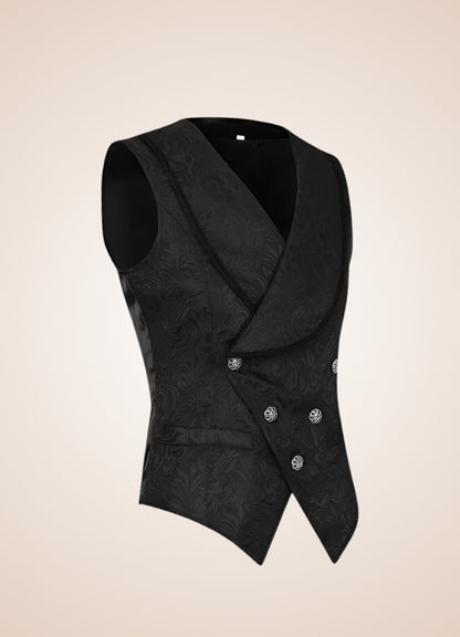 Black Gothic Man Tailcoat Vest UK