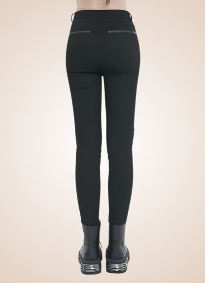 Black Gothic Punk Pants UK