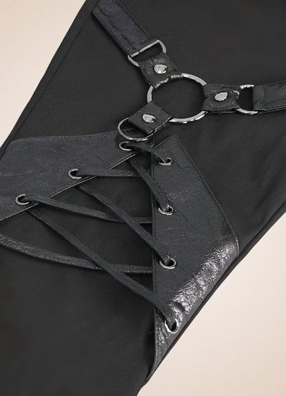 Black Gothic Punk Pants UK