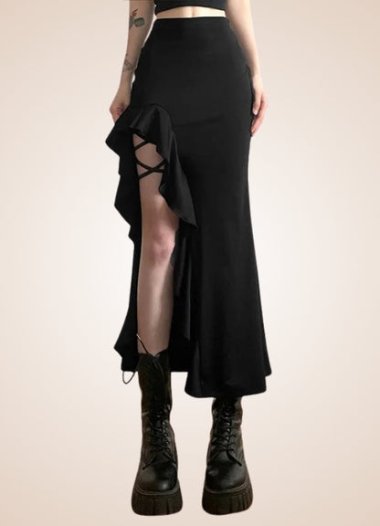 Black Gothic Skirt UK