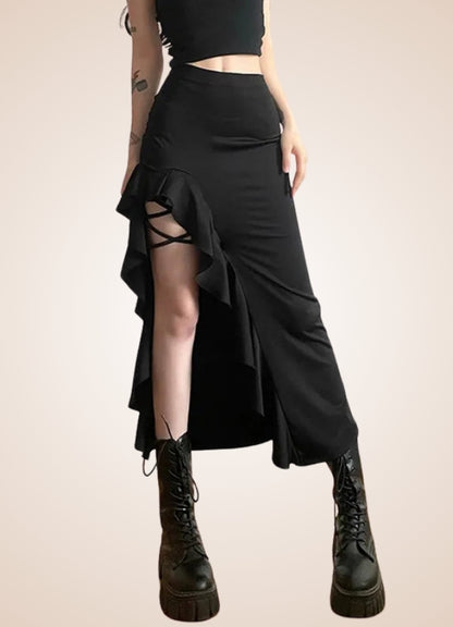 Black Gothic Skirt UK