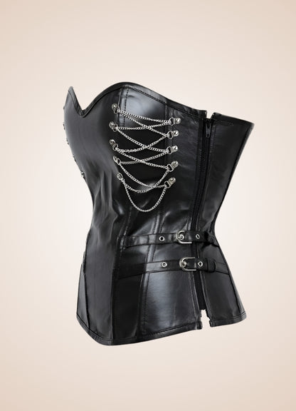 Black Gothic Steampunk Corset UK