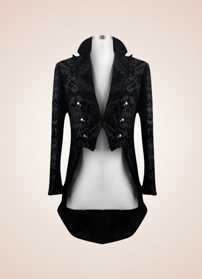 Black Gothic Steampunk Tailcoat UK
