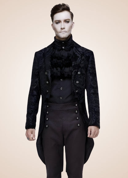 Black Gothic Steampunk Tailcoat UK
