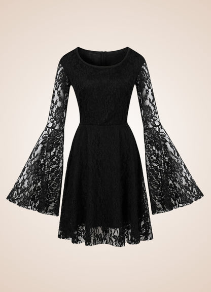 Black Gothic Vintage Dress UK