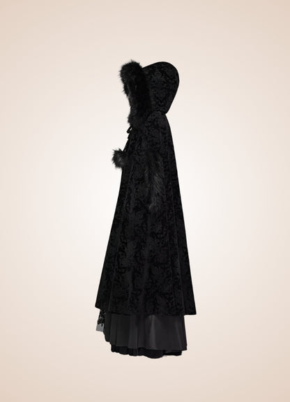 Black Gothic Women's Hooded Coat UK