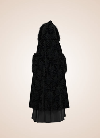 Black Gothic Women's Hooded Coat UK