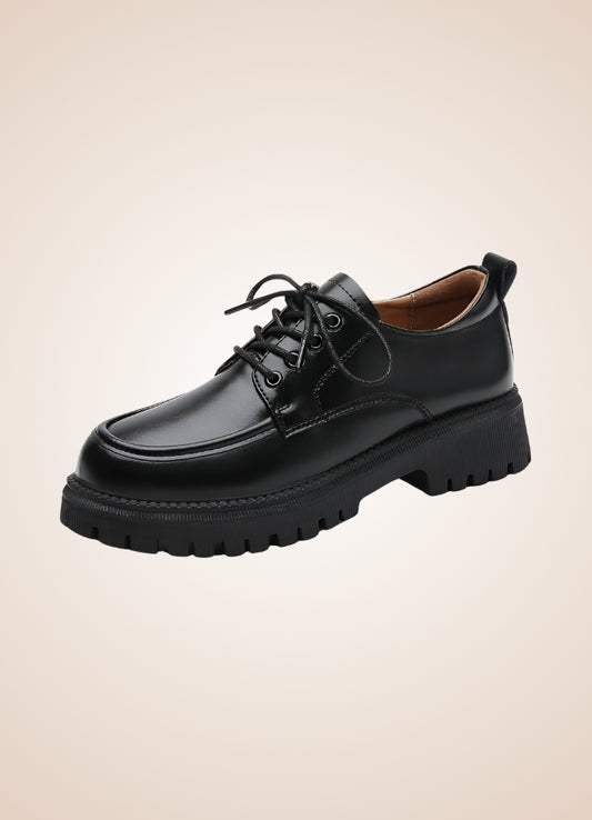 Black Leather Women's Shoes UK