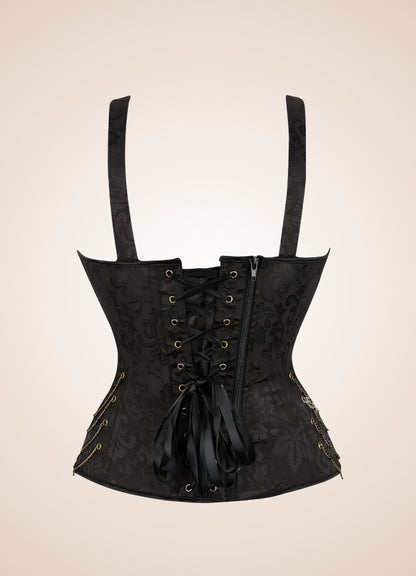 Black Pirate Steampunk Corset UK