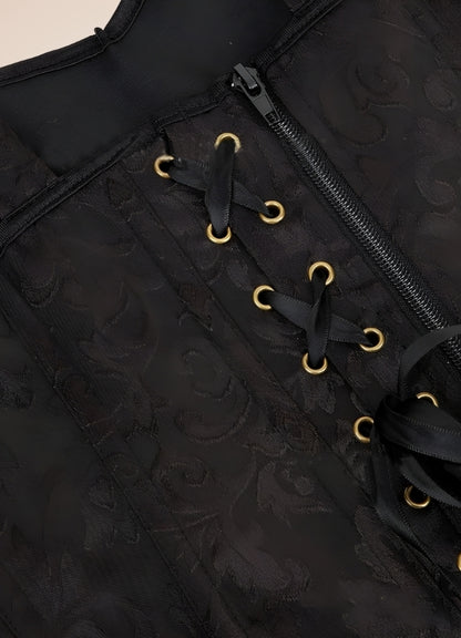 Black Pirate Steampunk Corset UK
