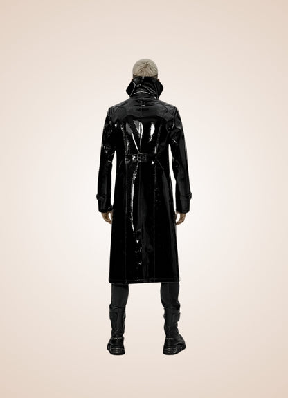 Black Punk Men's Frock Coat UK