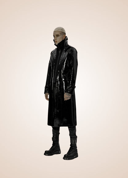 Black Punk Men's Frock Coat UK