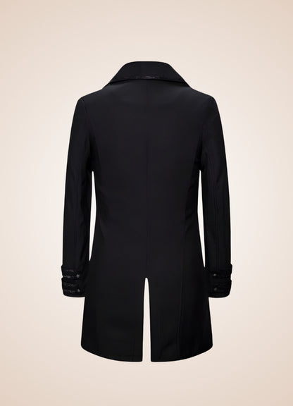 Black Redingote Steampunk Jacket UK