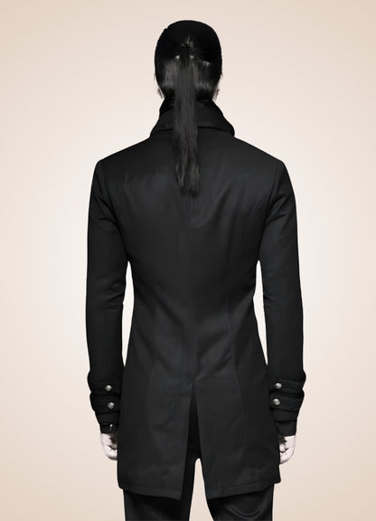 Black Redingote Steampunk Jacket UK