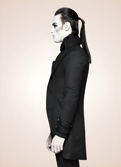 Black Redingote Steampunk Jacket UK