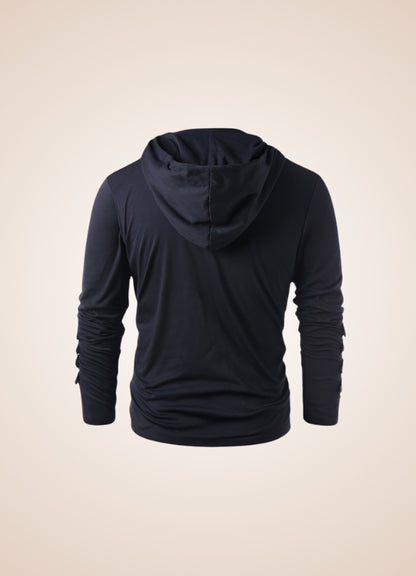 Black Steampunk Hooded Sweatshirt UK