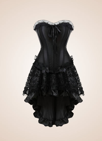 Black Steampunk Mini Dress UK