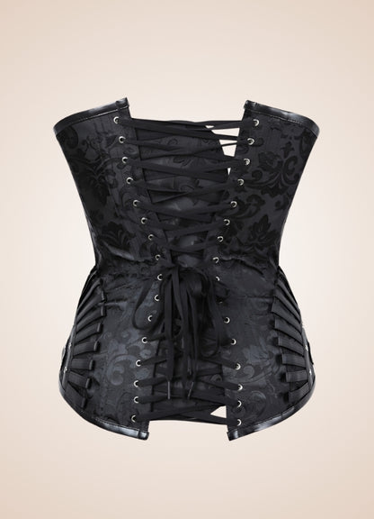 Black Steampunk Pirate Corset UK