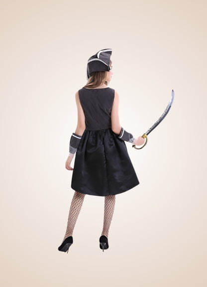 Black Steampunk Pirate Dress UK