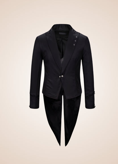 Black Steampunk Tailcoat UK