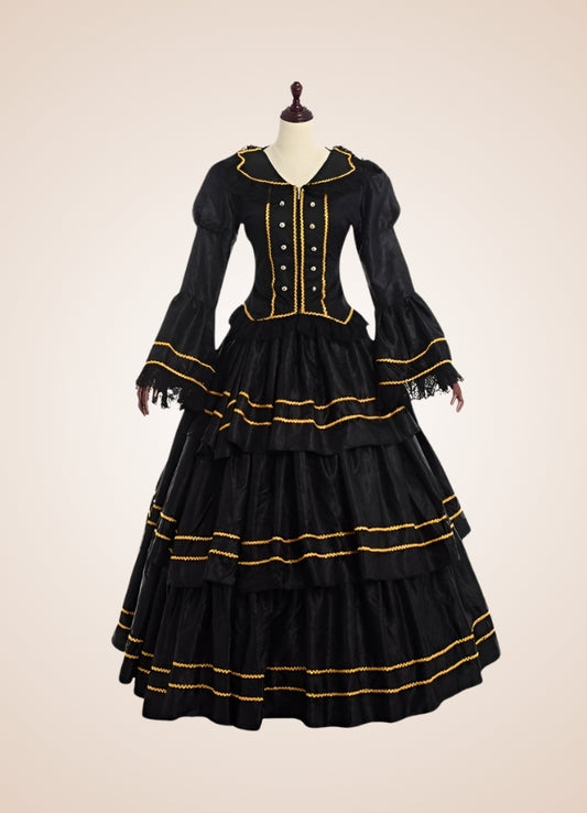 Black Victorian Steampunk Dress Steampunk Fashion UK Black Victorian Steampunk Dress Steampunk Fashion UK