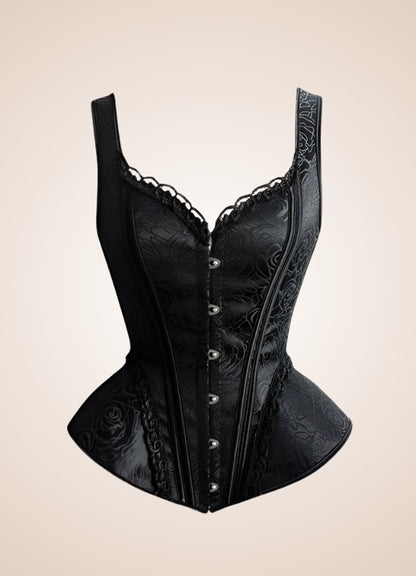 Black Victorian Steampunk Corset UK