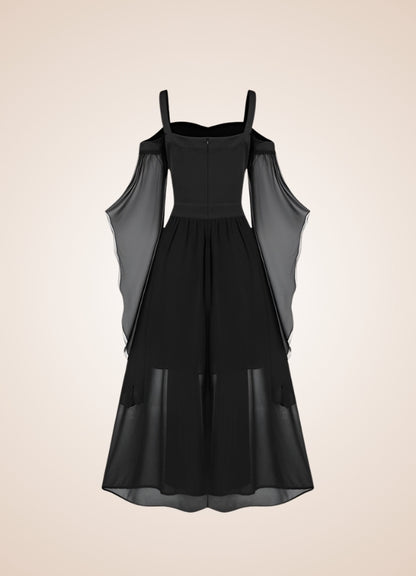 Black Victorian Steampunk Dress UK