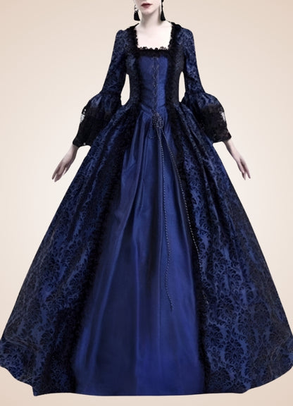 Blue Victorian Era Dress UK