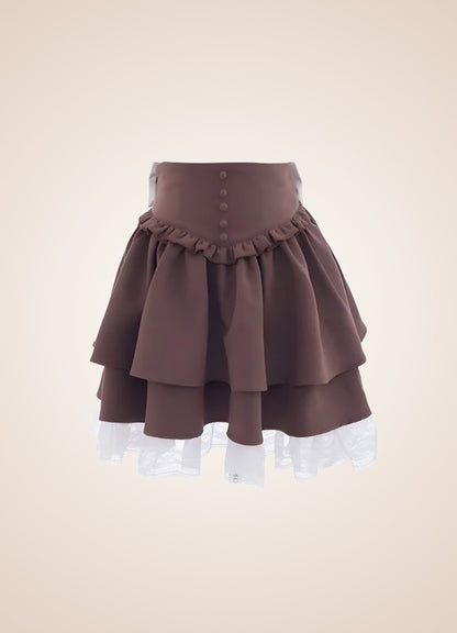 Brown Steampunk Lolita Skirt UK