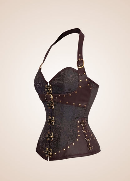 Brown Steampunk Pirate Corset UK