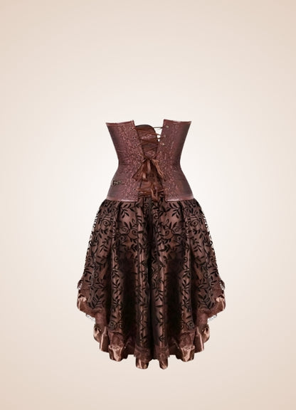 Brown Steampunk Pirate Dress UK