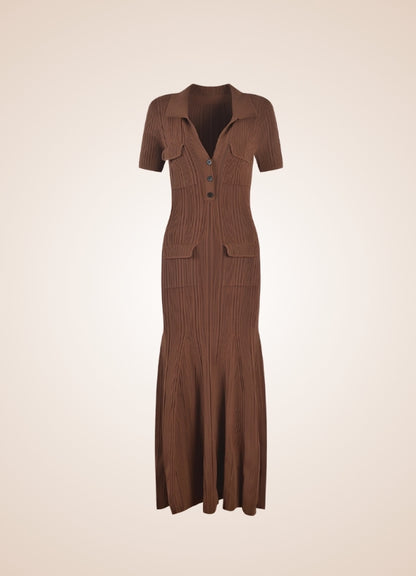 Brown Steampunk Pocket Corset Dress UK