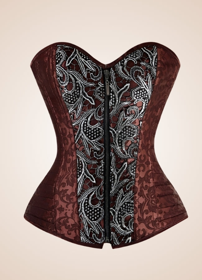 Brown Vintage Steampunk Bustier UK