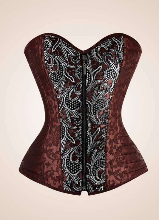 Brown Vintage Steampunk Bustier UK