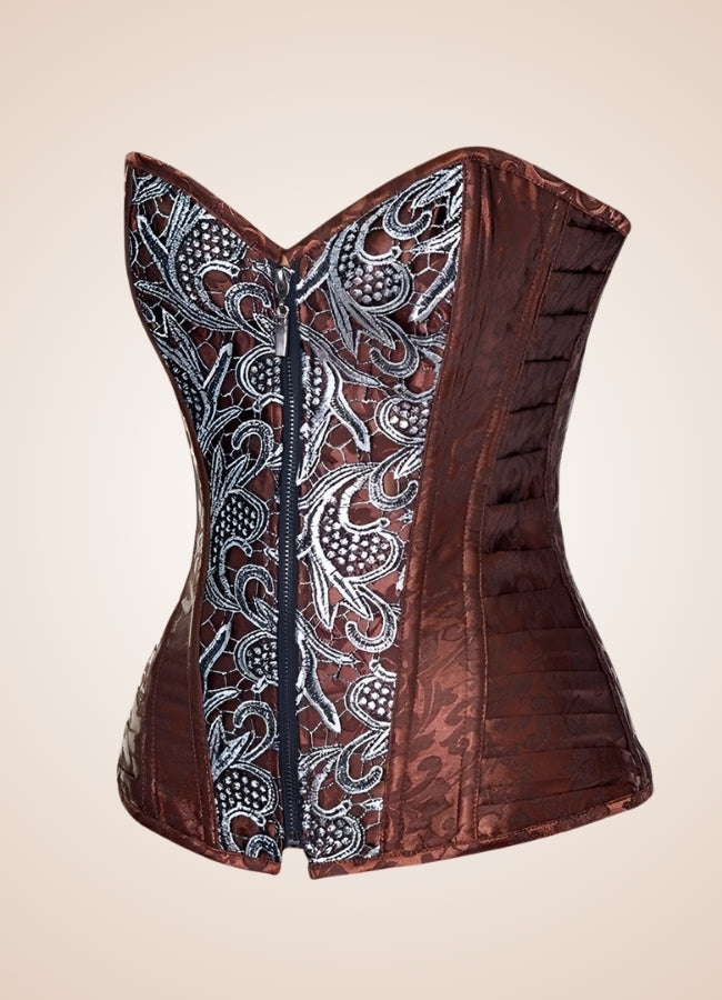 Brown Vintage Steampunk Bustier UK
