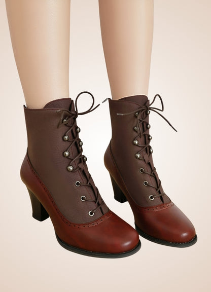 Chunky Heel Steampunk Boots UK