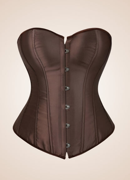 Classic Brown Steampunk Corset UK