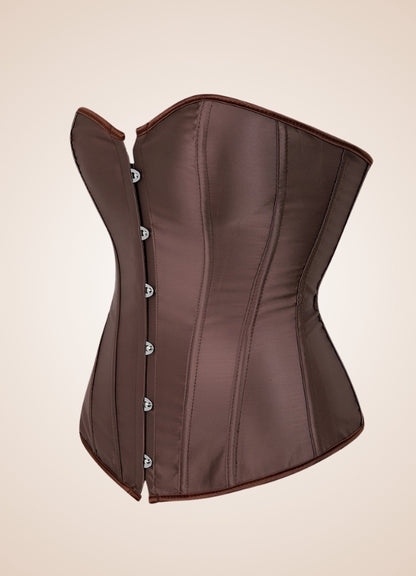 Classic Brown Steampunk Corset UK