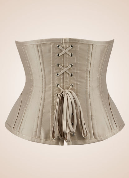 Cream Steampunk Corset UK