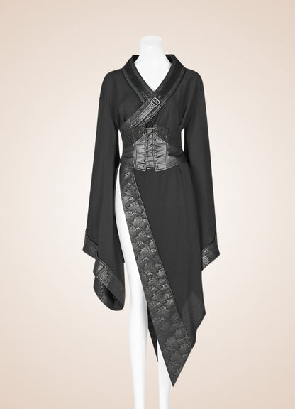 Dark Goth Punk Long Dress UK