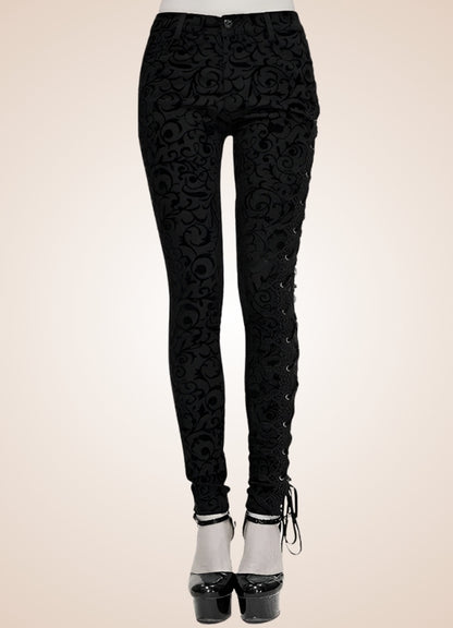 Devil Gothic Skinny Pants UK