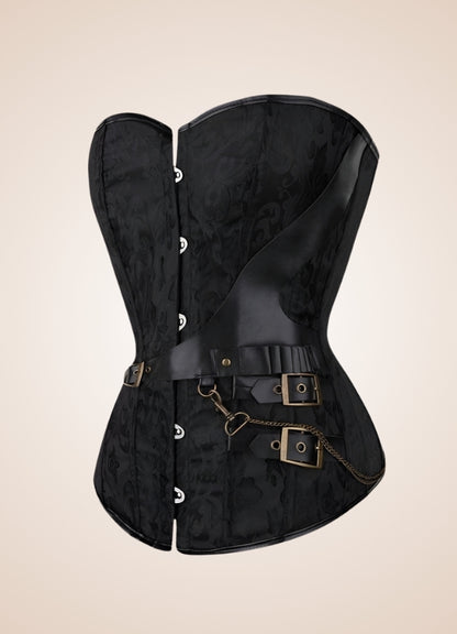 Flower Pattern Pirate Corset UK