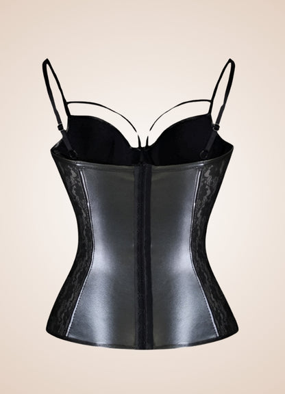 Flower Pattern Steampunk Bustier UK