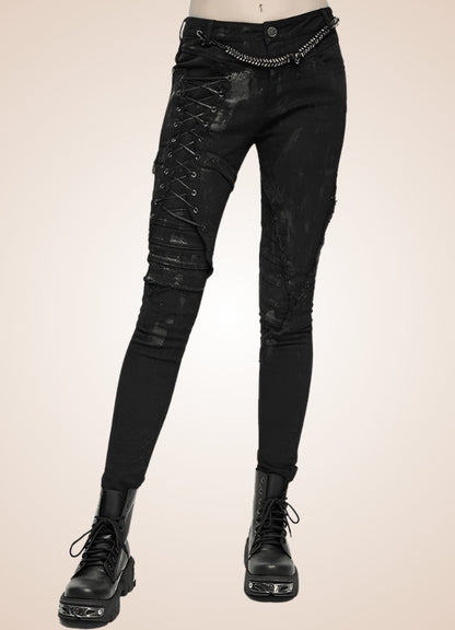 Goth Lolita Skinny Pants UK