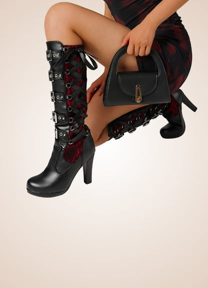 Gothic Belt Buckle Boots UK