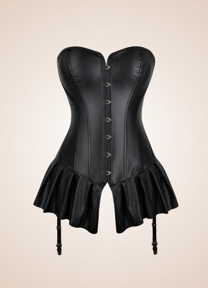Gothic Faux Leather Corset UK