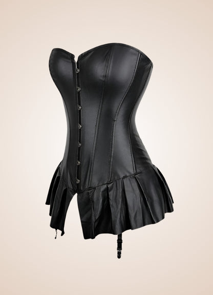 Gothic Faux Leather Corset UK